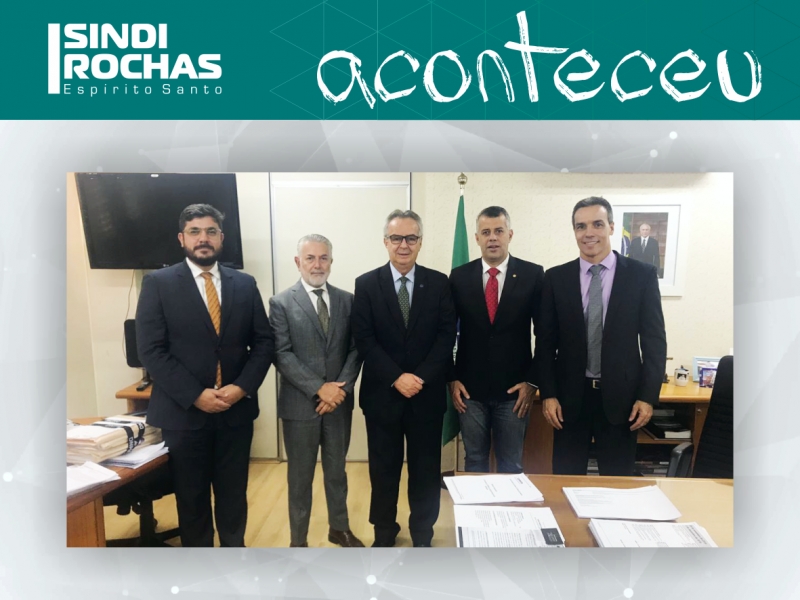 Recém nomeado, diretor-geral da ANM recebe Sindirochas e Abirochas em Brasília