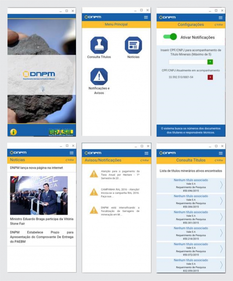 DNPM lança aplicativo para consulta de informações