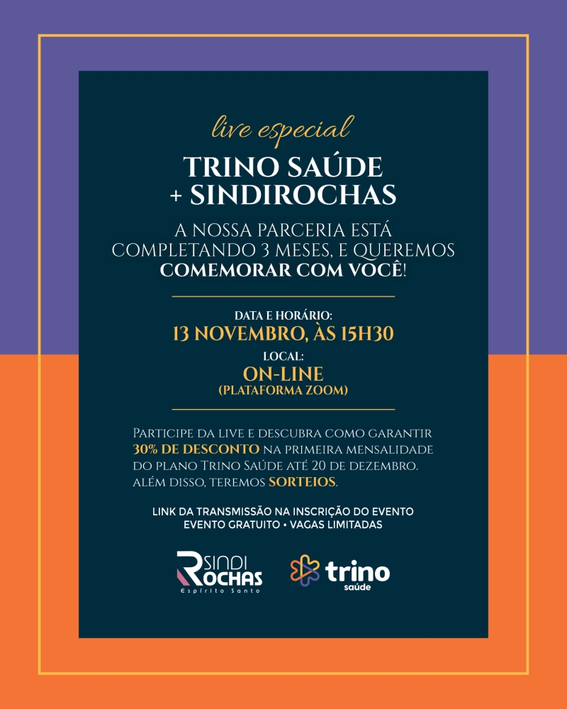 Live Especial • Trino Saúde + Sindirochas