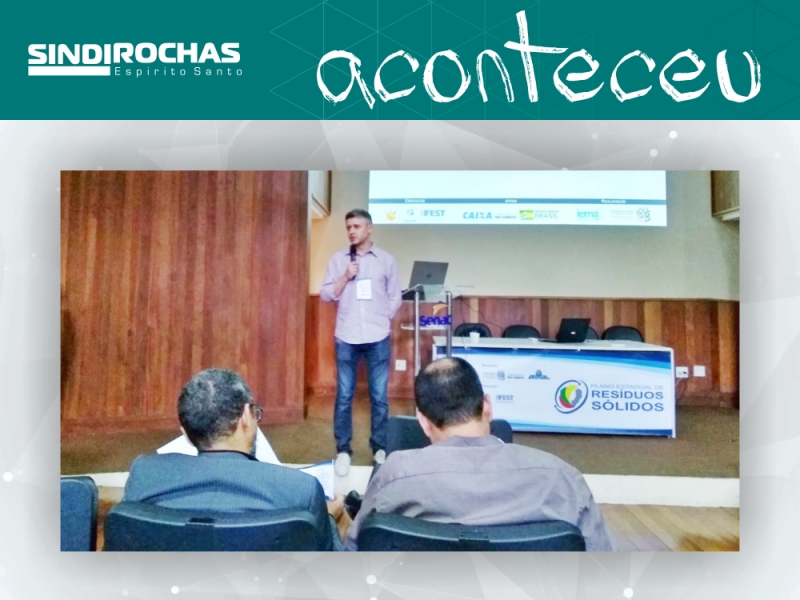 Sindirochas convoca empresas do setor a participarem da conferência regional sobre o Plano Estadual de Resíduos Sólidos