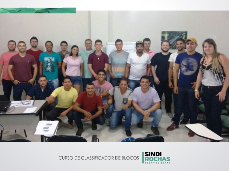 SINDIROCHAS CAPACITA NOVOS CLASSIFICADORES DE BLOCOS