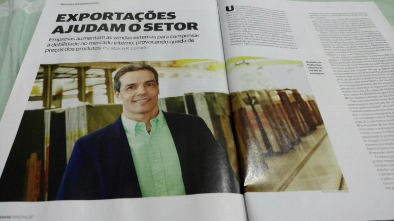 Setor ornamental capixaba é destaque na Revista Valor Mineração