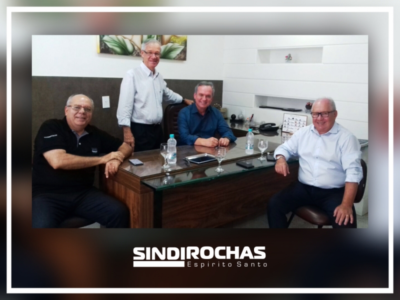 DIRETORIA DA FINDES VISITA O SINDIROCHAS EM CACHOEIRO