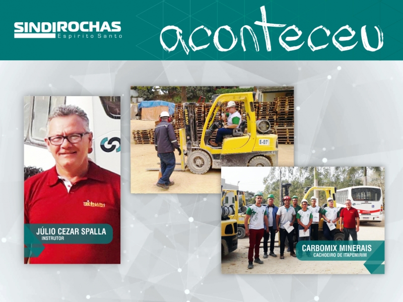 Curso In Company de Operador de Empilhadeira é realizado na Carbomix Minerais