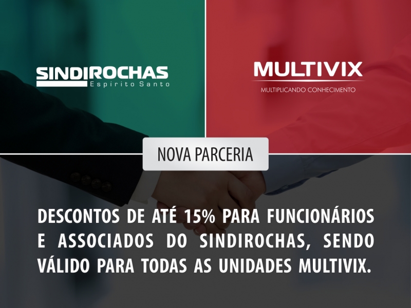 Associados do Sindirochas agora têm desconto na Multivix