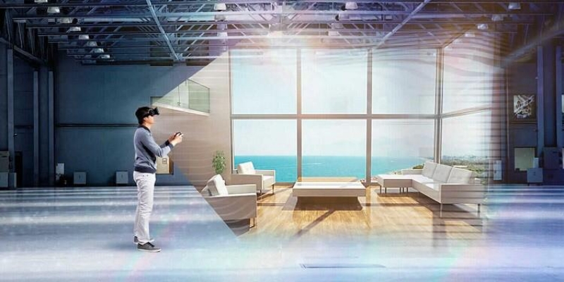 Óculos 3D permite imersão no ambiente e escolha do melhor tipo de rocha natural