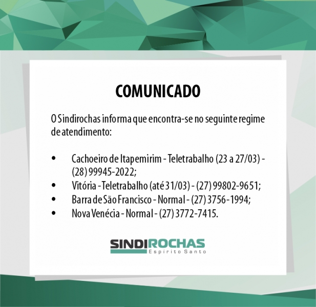 COMUNICADO IMPORTANTE