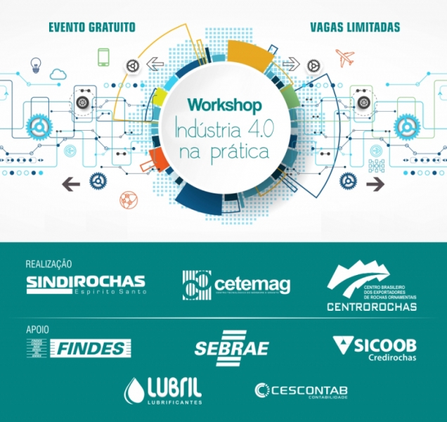 Workshop gratuito propõe debate sobre Indústria 4.0 para empresários do setor de rochas capixaba