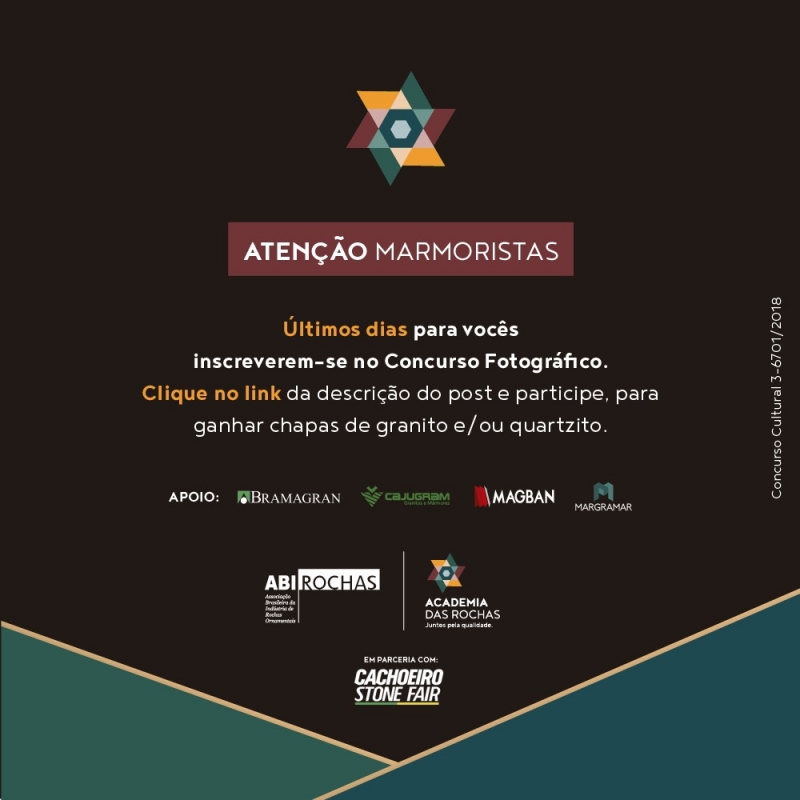 Atenção Marmoristas - Concurso Fotógrafo