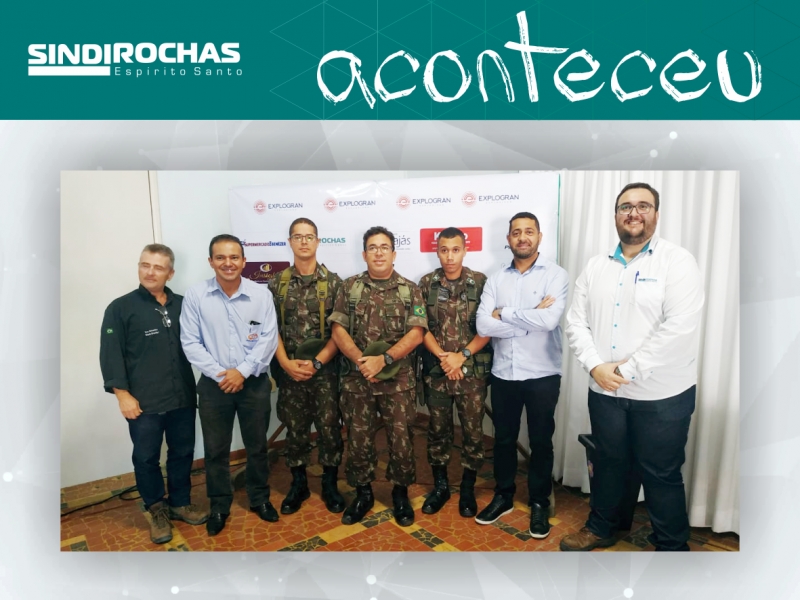 Sindirochas marca presença no 1º Seminário de Explosivos em Barra de São Francisco