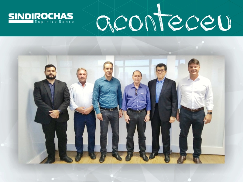 Sindirochas e Findes recebem diretor da Imerys, líder mundial nas especialidades de base em minerais industriais