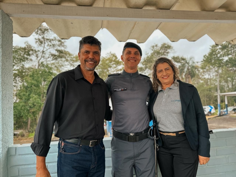 PMES empossa novo comandante em Nova Venécia com presença do Sindirochas