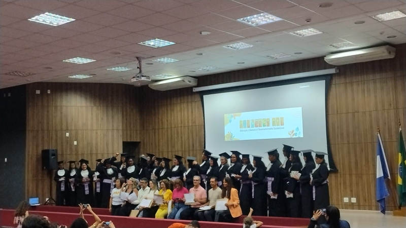 Sindirochas marca presença em cerimônia do Projeto Mulheres Mil no Ifes Nova Venécia
