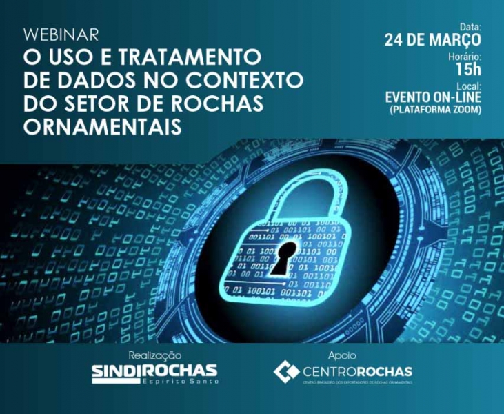 Sindirochas realiza webinar sobre o uso de dados no setor de rochas ornamentais
