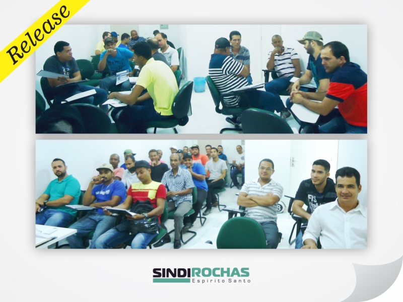 SINDIROCHAS ATENDE DEMANDA E REALIZA DUAS TURMAS DE NR-12 NA SERRA