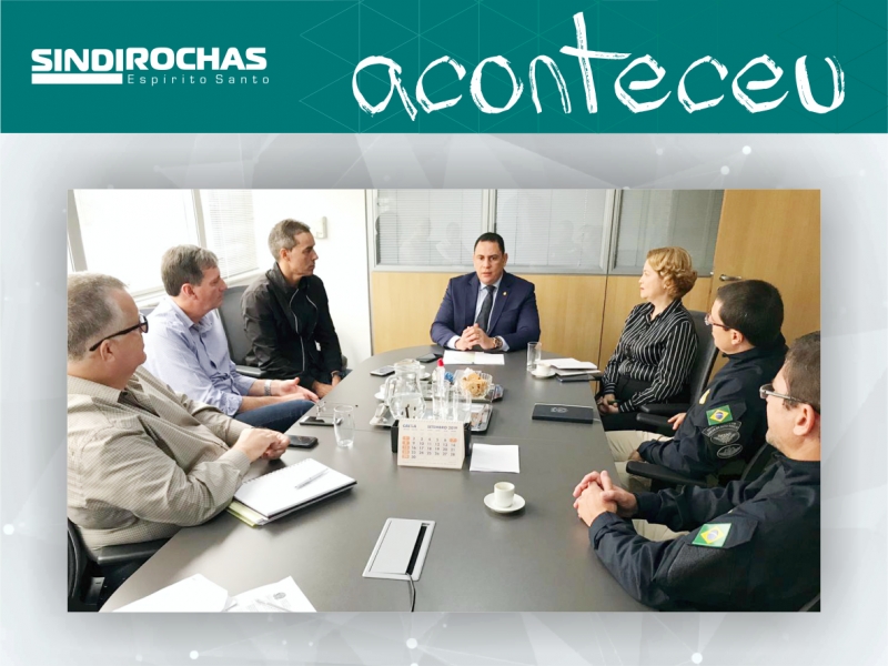 PRF-ES e Sindirochas estudam parceria para ações de conscientização no transporte de rochas ornamentais