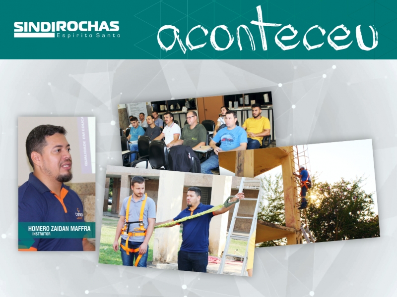Treinamento em trabalho em altura é realizado em Cachoeiro