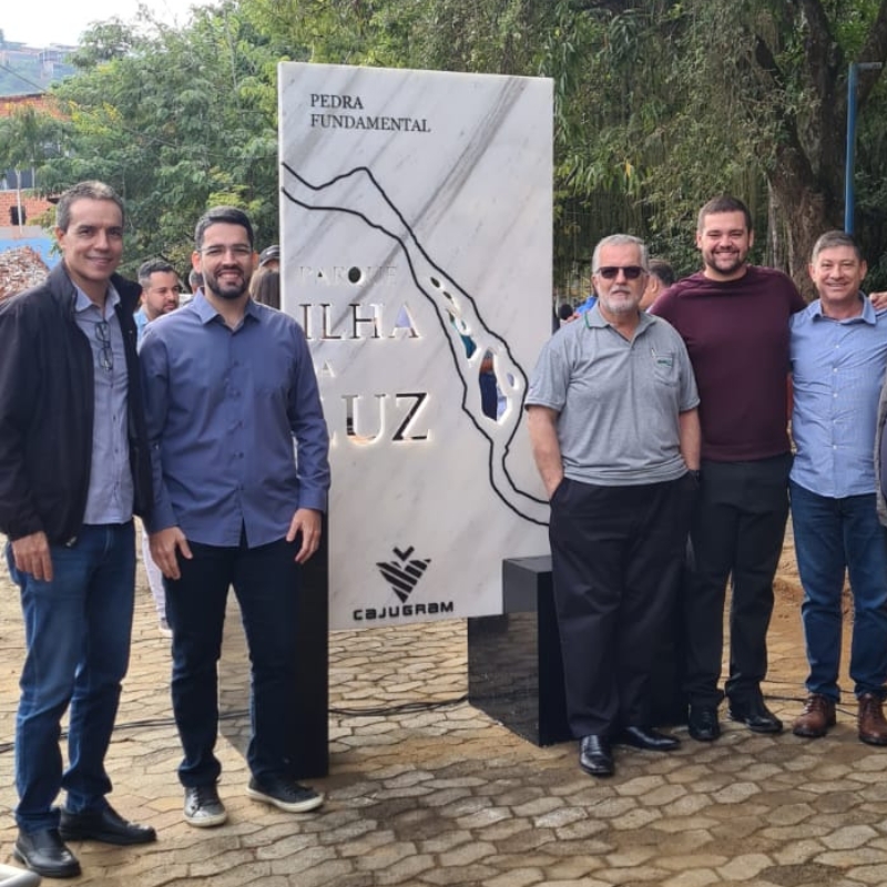Sindirochas participa do lançamento da pedra fundamental do novo Parque Urbano da Ilha da Luz