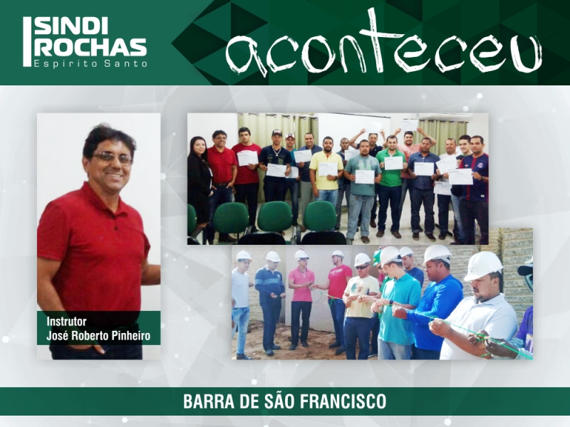 Aconteceu: Curso de Blaster forma nova turma em Barra de São Francisco