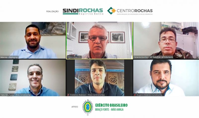 Exército realiza diálogo com empresas do setor de rochas ornamentais sobre o uso de explosivos