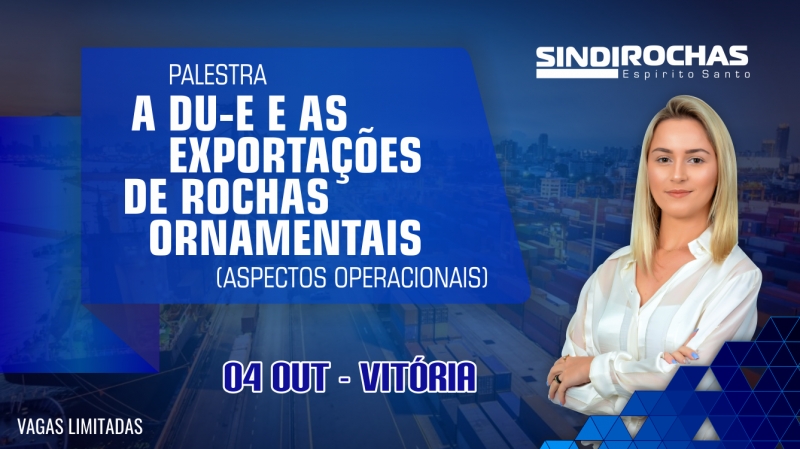 Palestra A DU-E e as Exportações de Rochas Ornamentais | Auditor Paulo Flores