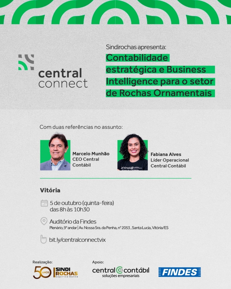 Palestra • Contabilidade Estratégica e Business Intelligence para o Setor de Rochas • Vitória