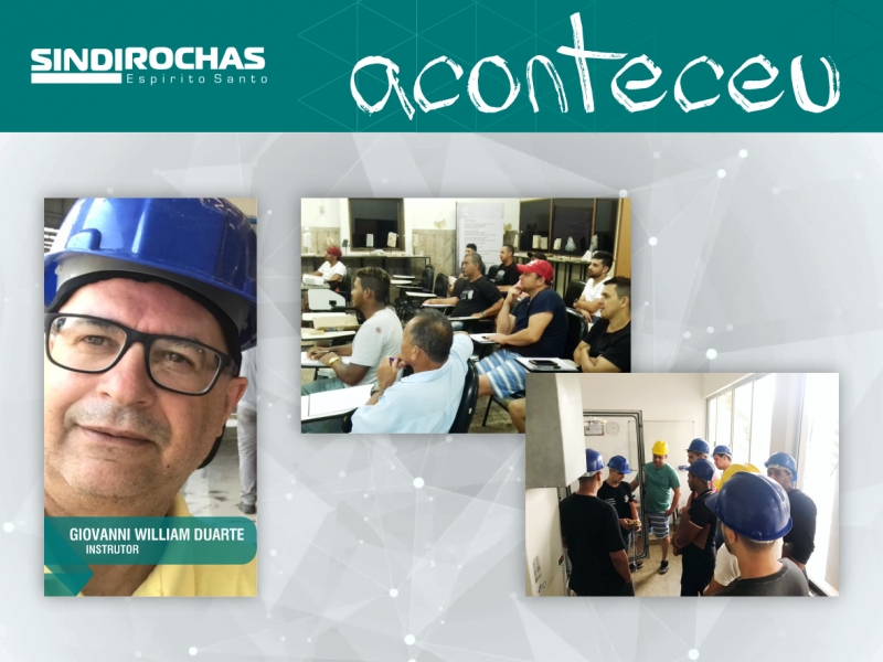 Curso em Cachoeiro profissionaliza operadores em corte de rochas com fio diamantado
