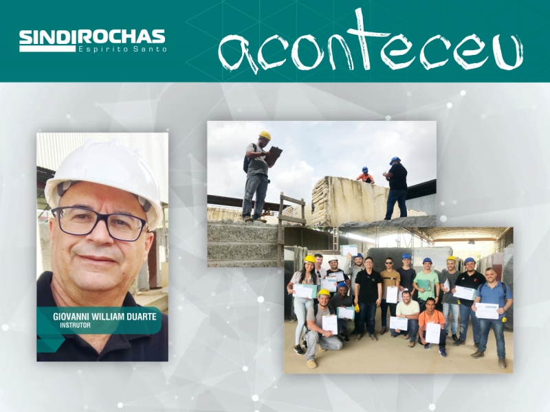 Com participante do Suriname, turma conclui curso Classificador de Blocos em Cachoeiro