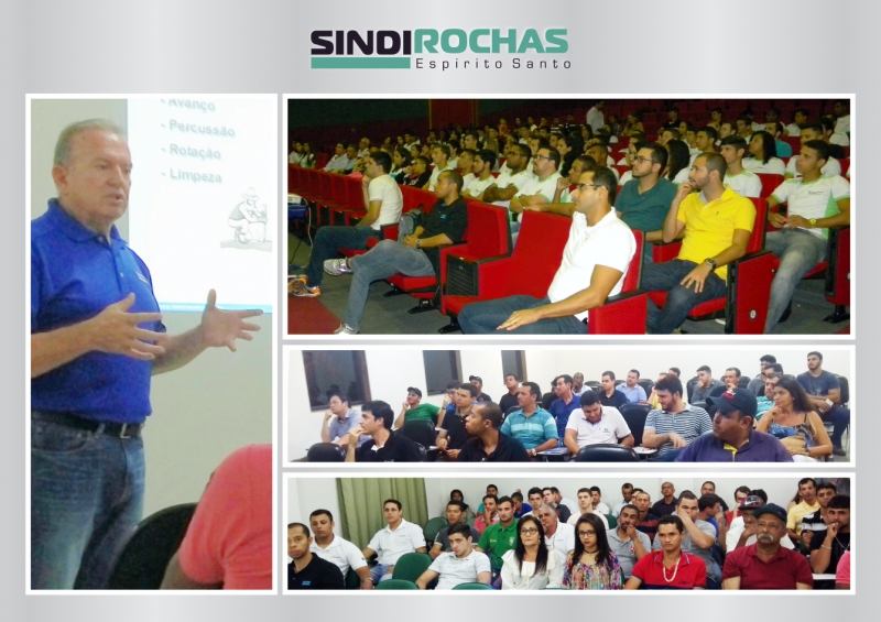 SINDIROCHAS PROMOVE PALESTRAS EM CACHOEIRO, BARRA DE SÃO FRANCISCO E NOVA VENÉCIA, COM NÚMERO EXPRESSIVO DE PARTICIPANTES