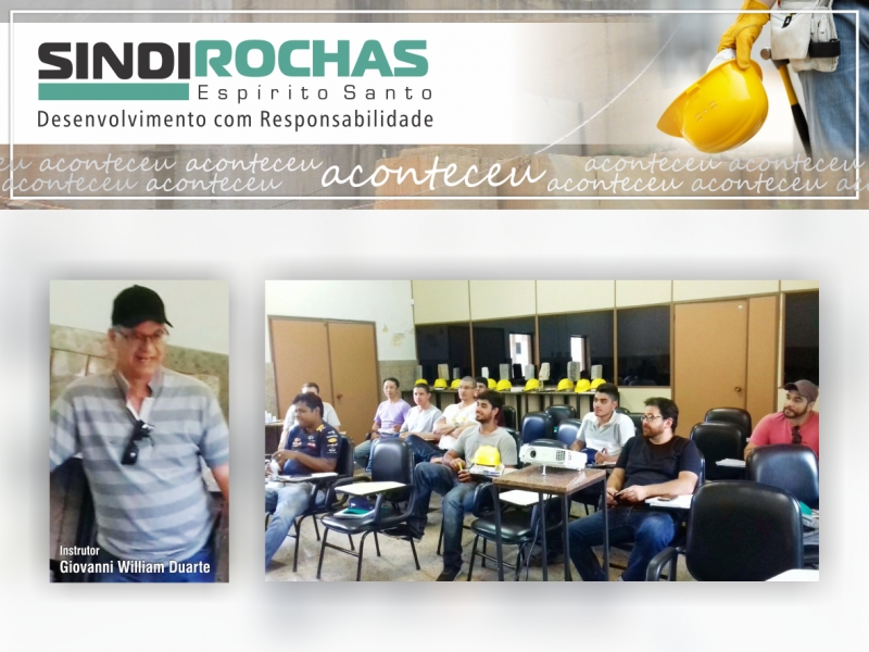 SINDIROCHAS CAPACITA NOVA TURMA DE CLASSIFICADOR DE BLOCOS