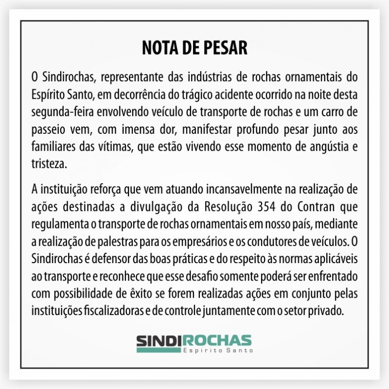 NOTA DE PESAR