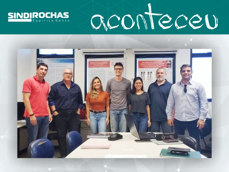 Sindirochas e IFES alinham sobre projeto de normatização e utilização de resíduos de rochas